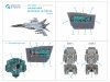 Quinta Studio QD+48560 MiG-25PD 3D-Printed & coloured Interior on decal paper (ICM) (with 3D-printed resin parts) 1/48